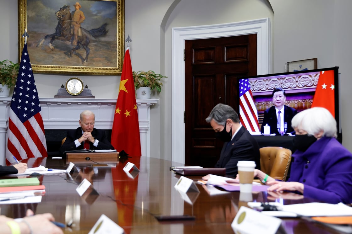 President Biden's virtual meeting with Xi Jinping