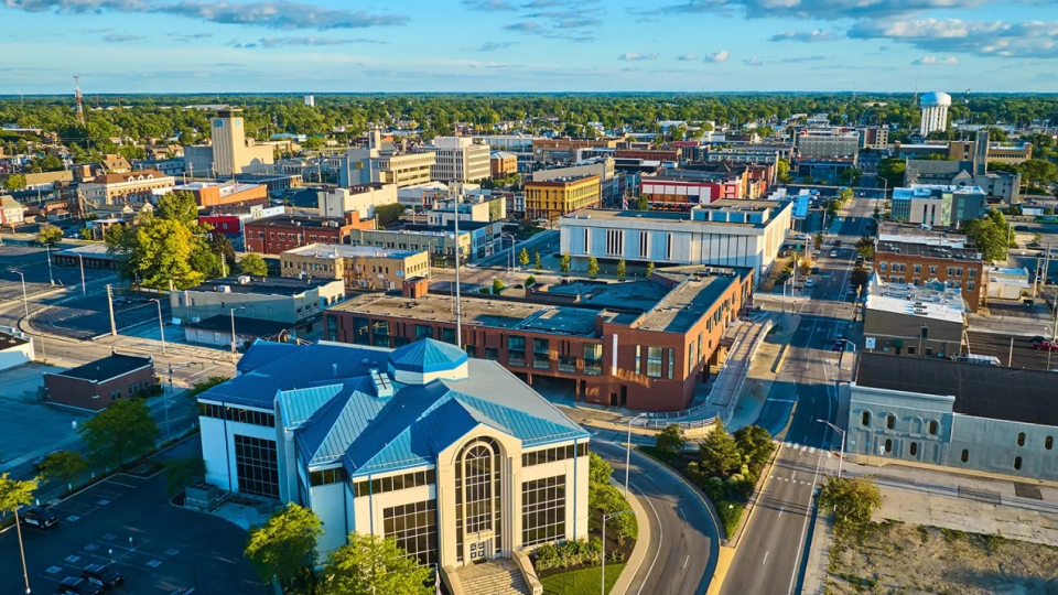 A photo of Muncie, Indiana during the day.