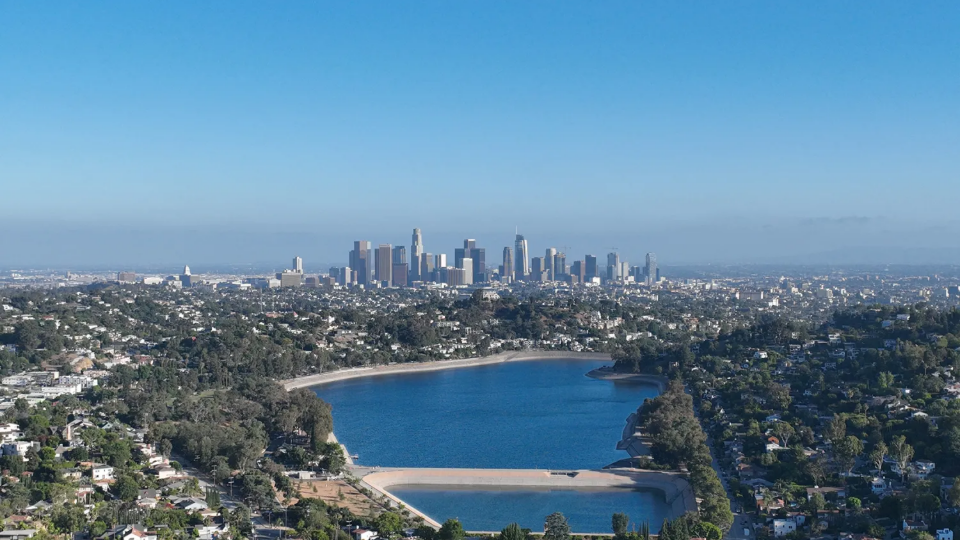 Aerial view of Los Angeles