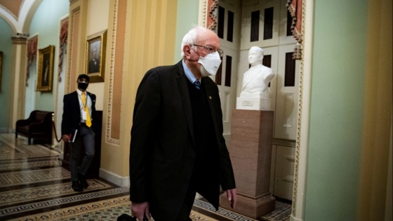 Bernie Sanders at the capitol