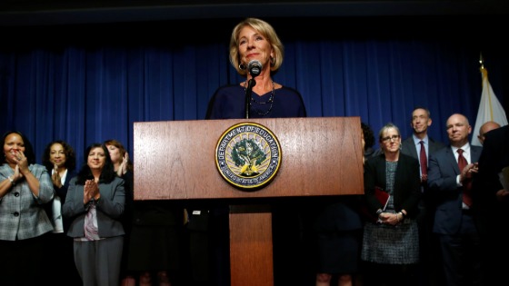 Betsy DeVos addresses staff on her first day as secretary-1