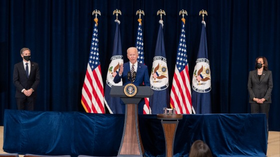 Biden addresses State Department staff