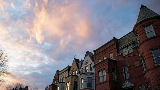 Brick townhouses