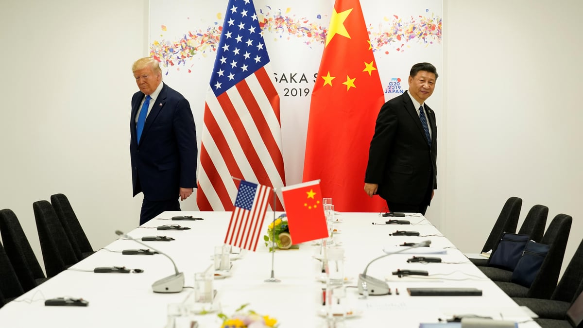 Presidents Trump and Jinping at the G20 summit in Japan. 