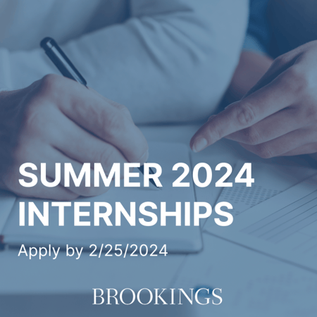 Brookings summer 2024 internships