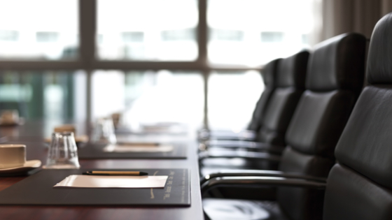 Business boardroom seating