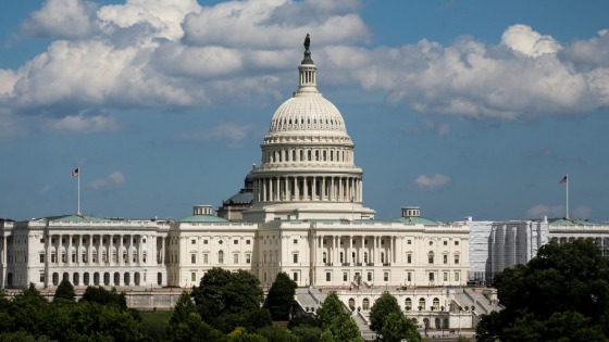 Capitol Hill on a cloudy day