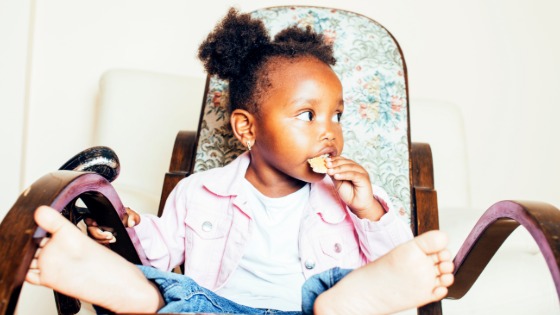 Child eating cracker