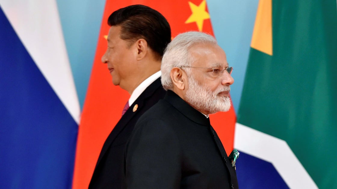 Chinese President Xi Jinping and Indian Prime Minister Narendra Modi