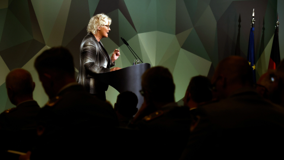 Christine Lambrecht, German Minister of Defense, speaks at the 2022 Bundeswehr Conference in Berlin