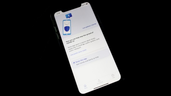 Contact tracing app TraceTogether