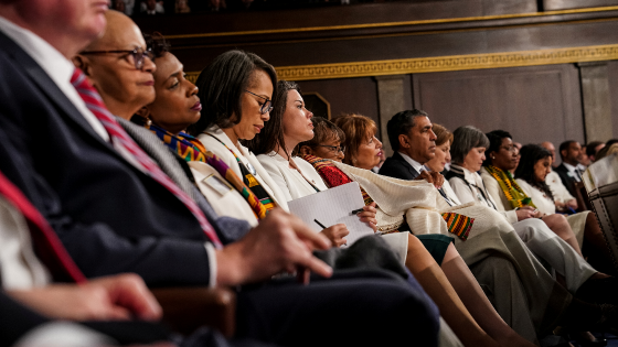 Democratic legislators wore white to the 2019 State of the Union at the Capitol