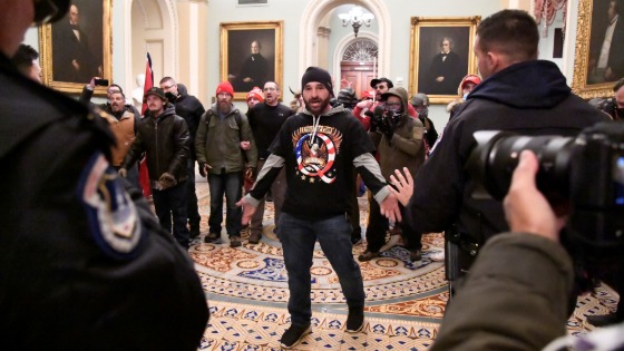 Douglas Austen Jensen of Iowa at the Capitol insurrection