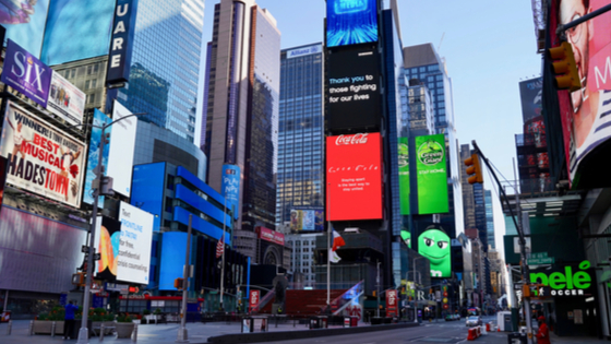 Downtown NY amid COVID-19