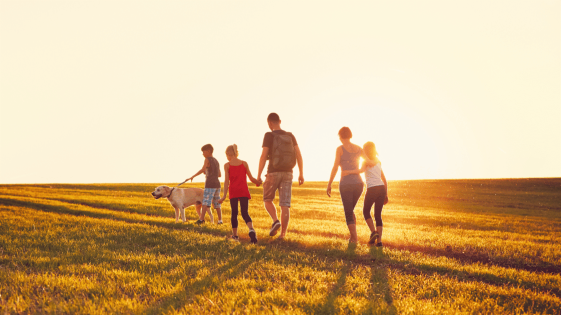 Family outside