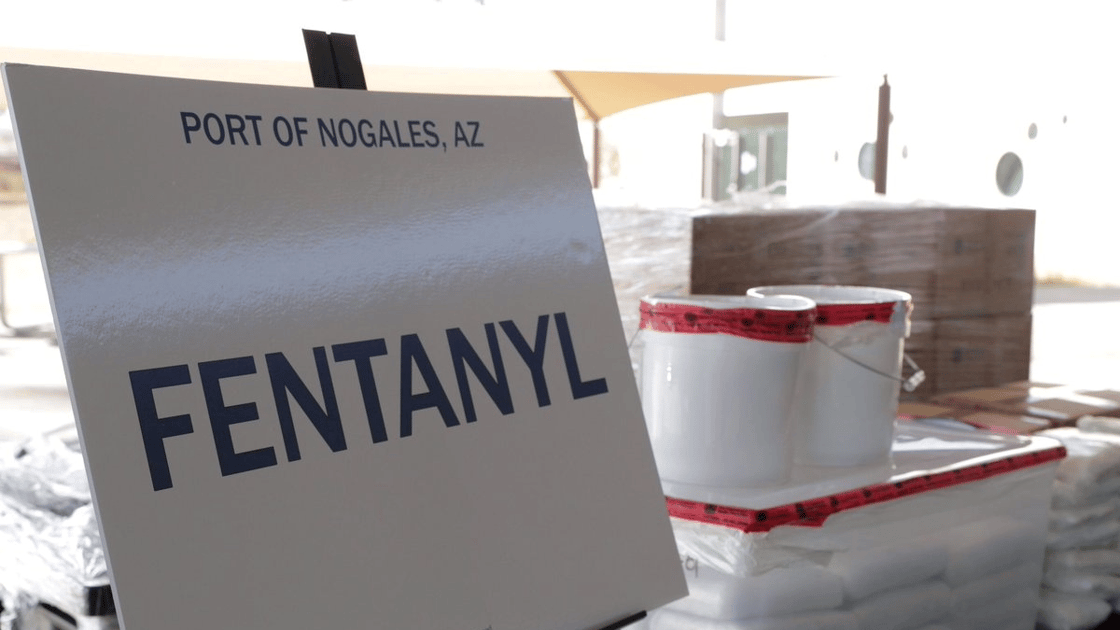 Fentanyl and methamphetamine seized by U.S. Customs and Border Protection from a truck crossing into Arizona from Mexico