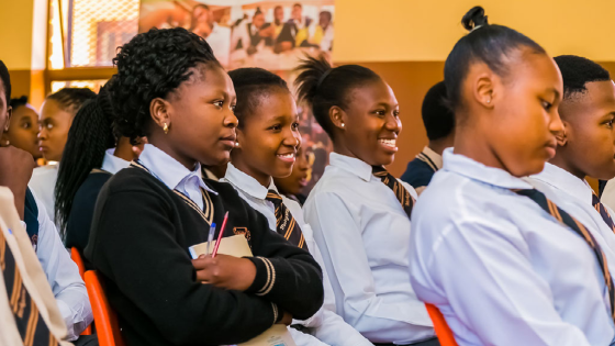 Girls in classroom