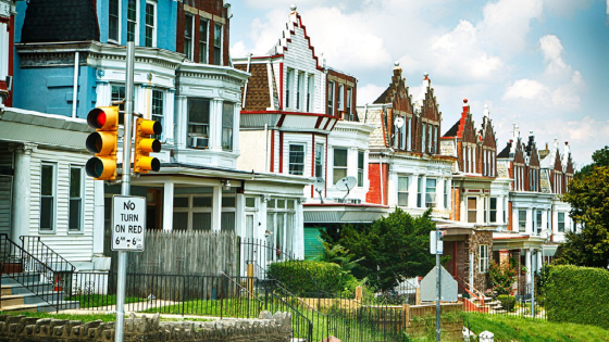 Group of older houses