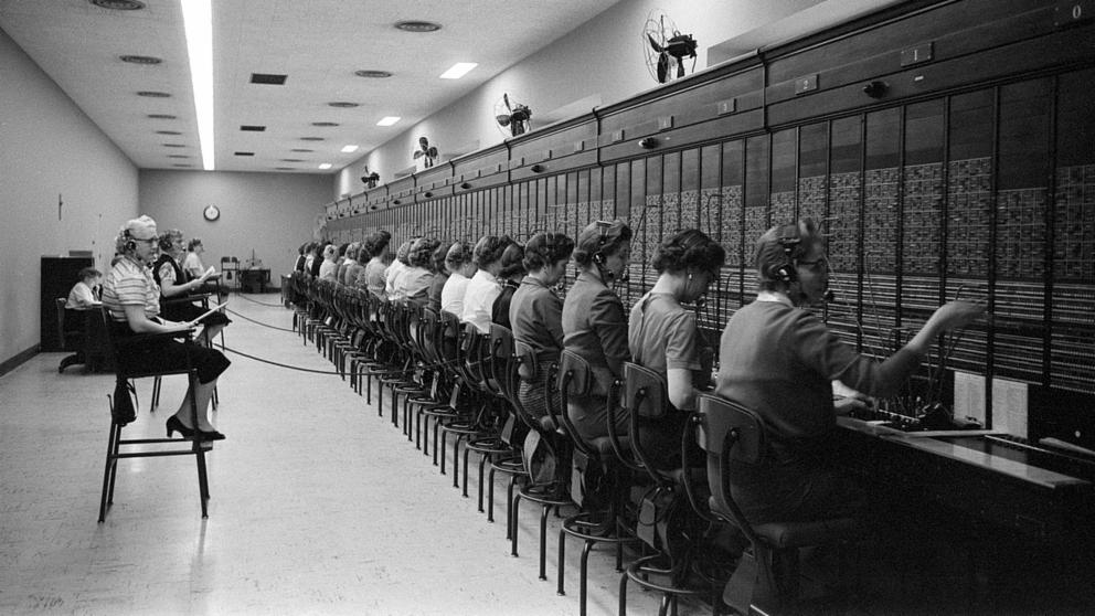 Historical photo of Capitol Switchboard