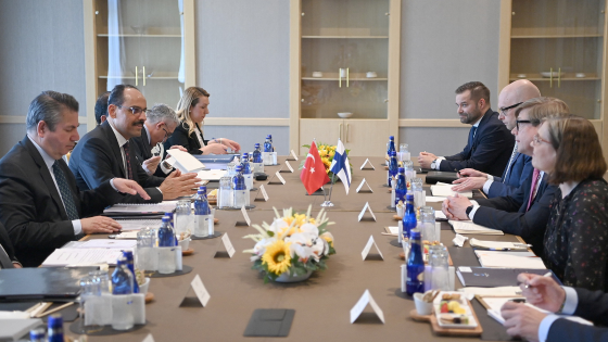 Ibrahim Kalin of Turkey meets with Finnish delegation