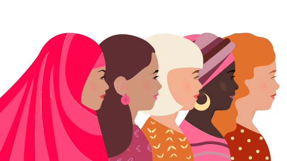 Illustration of women across faiths