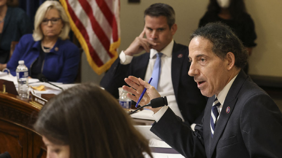 Jamie Raskin speaks during a hearing by the House Select Committee investigating the January 6 attack on the U.S. Capitol