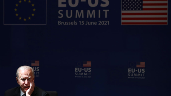 Joe Biden at EU-US Summit in Brussels