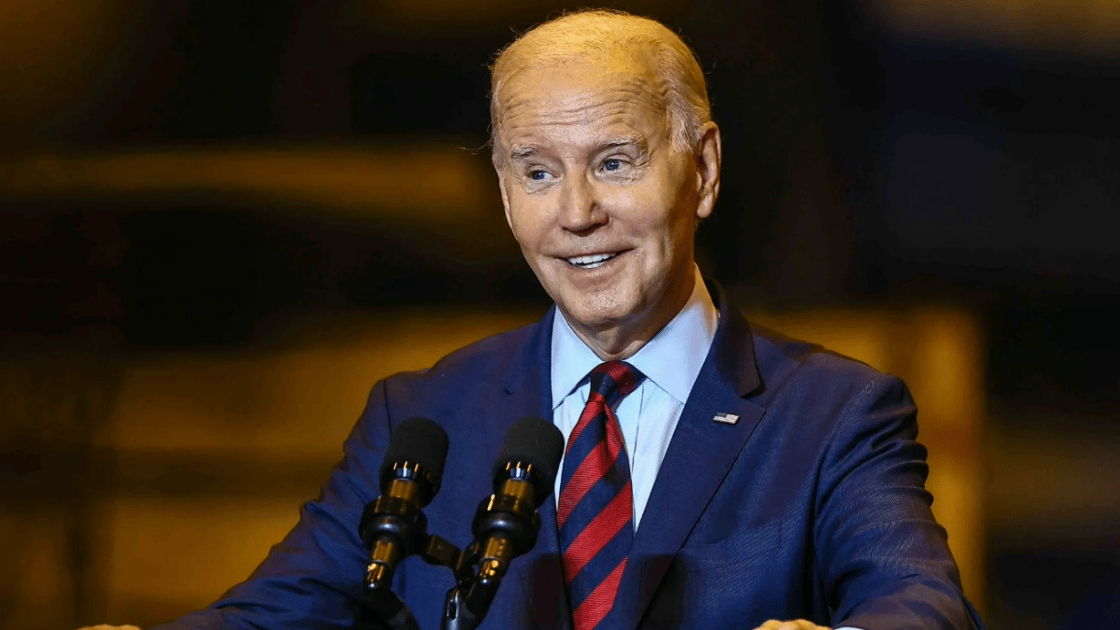 Joe Biden makes remarks in Philadelphia discussing how his Bidenomics agenda is growing the economy