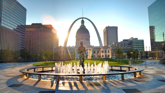 Kiener Plaza in St. Louis, Missouri