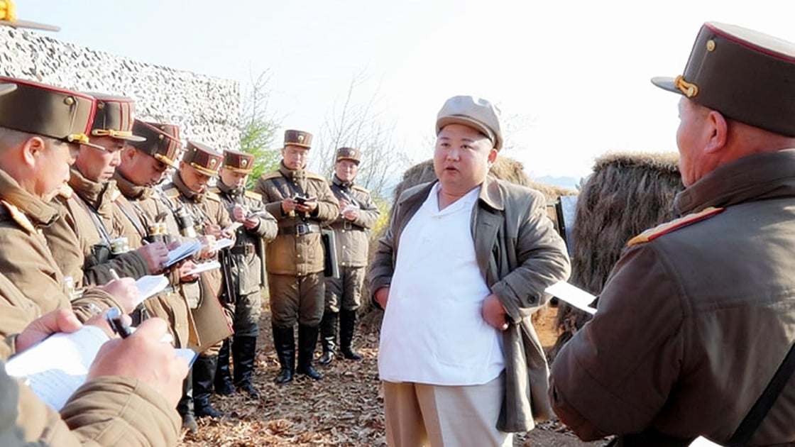 Kim Jong Un inspecting military planes