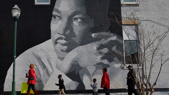 MLK wall mural