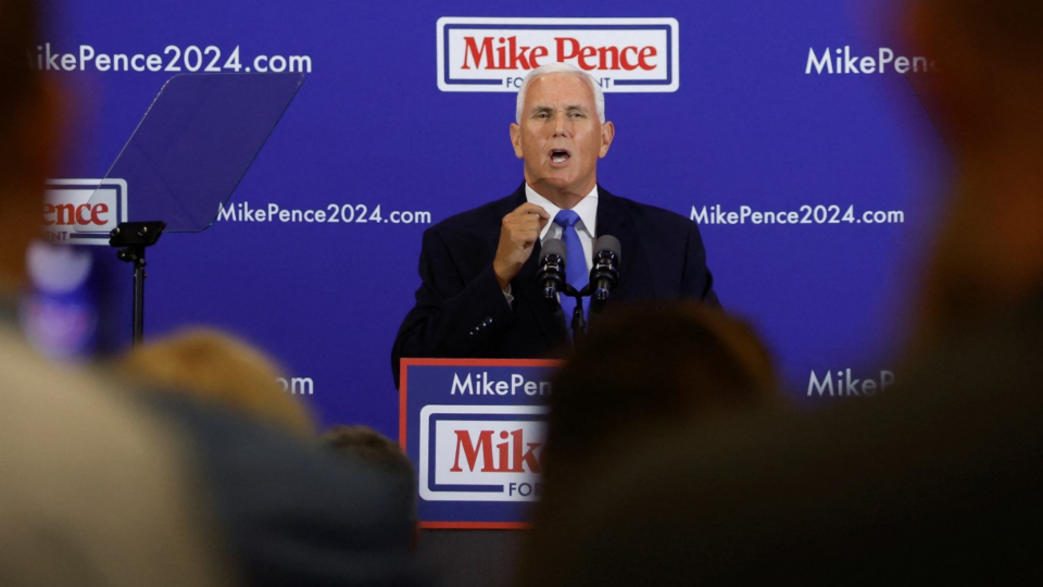 Mike Pence publicly announces and kicks off his campaign for the 2024 Republican U.S. presidential nomination in Iowa