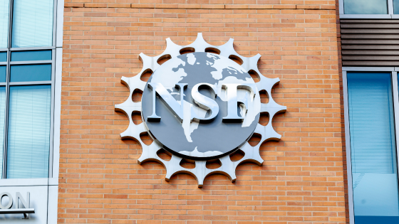 National Science Foundation seal on building in Washington