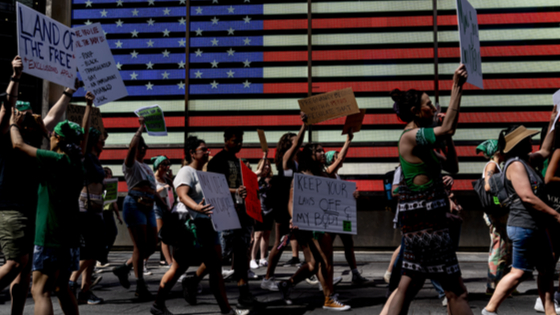 New York Protest demanding legalization of abortion nationwide