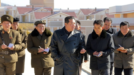 North Korean leader, Kim Jong-un, visiting different parts of Samjiyon
