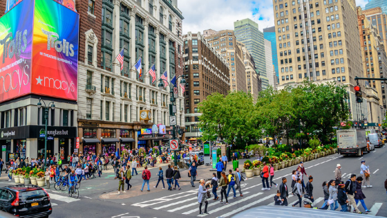 Pedestrians in New York City