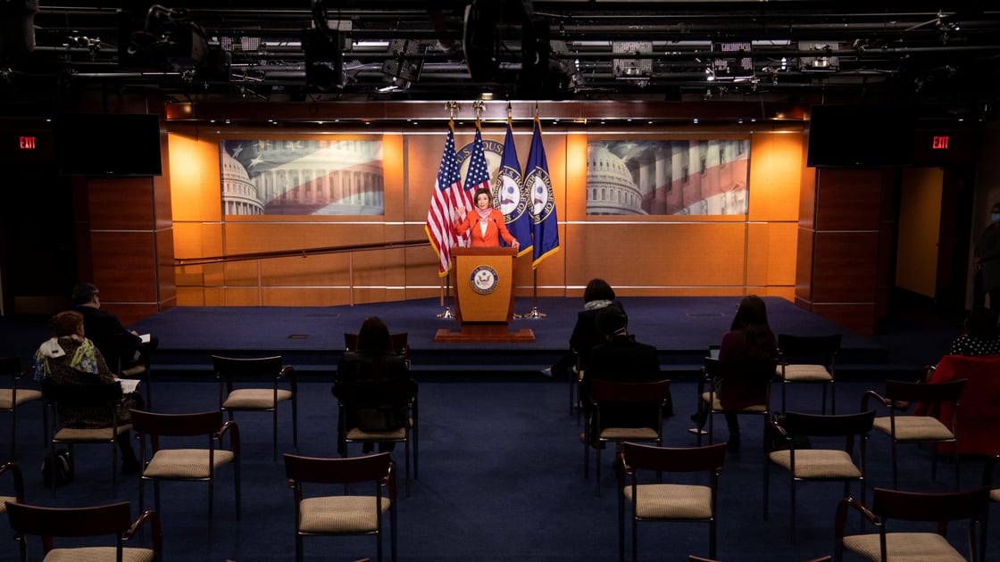 Pelosi conducts news conference 2