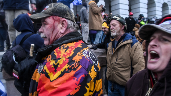 People at the Capitol during the January 6 insurrection