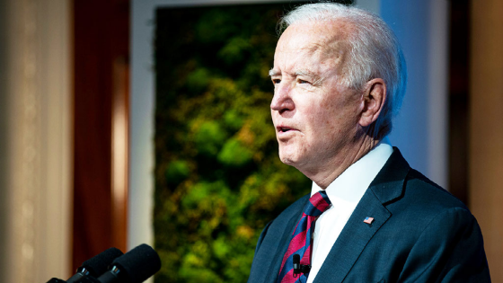 President Joe Biden speaks at the Leaders Summit on Climate