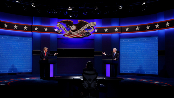 President Trump and Joe Biden participate in their final 2020 U.S. presidential debate.