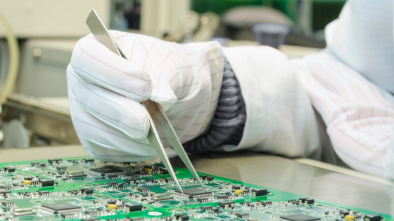 Quality control and assembly of SMT printed components on circuit board