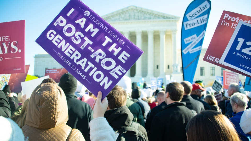 Rally for abortion rights outside of the U.S. Supreme Court building.