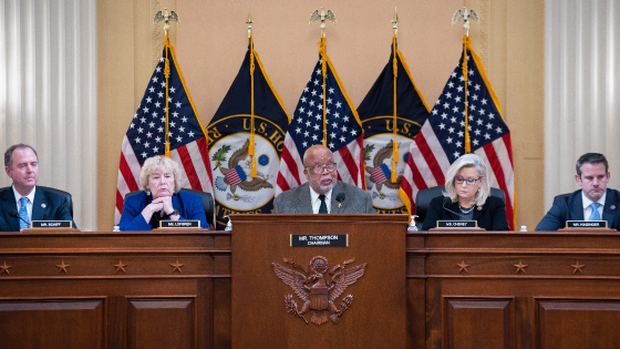 Representative Bennie Thompson speaks during a House Select Committee to Investigate the January 6th Attack on the U.S. Capitol hearing