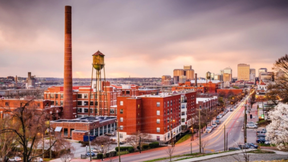 Richmond, VA downtown skyline