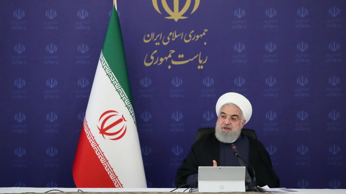 Rouhani speaks during the cabinet meeting