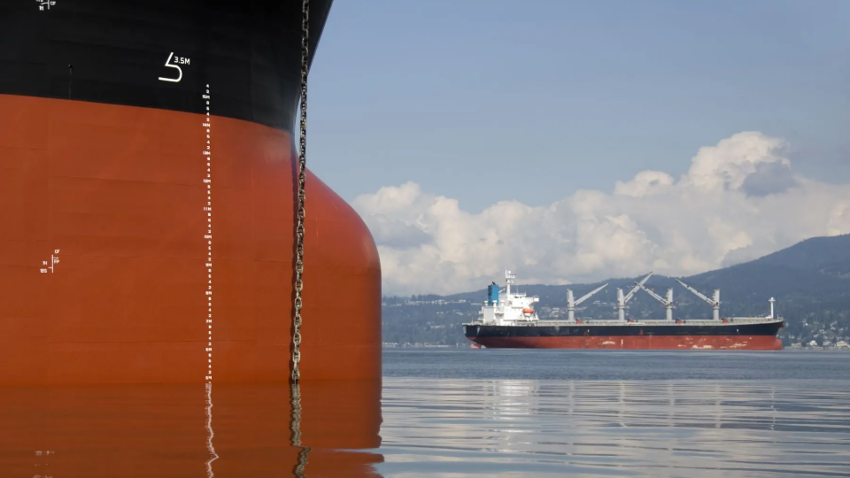 Ships near a port