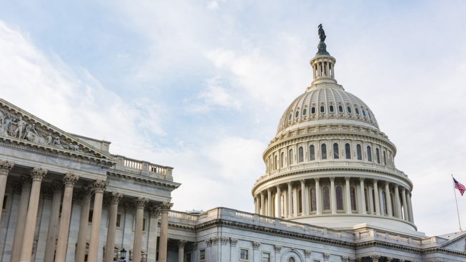 Shot of the U.S. Capitol during the day