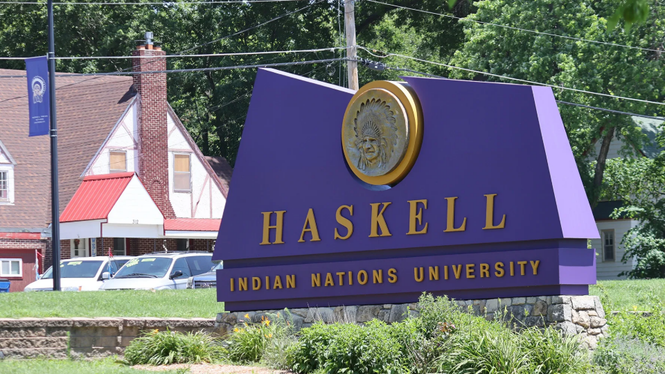 Sign for Haskell Indian Nations University