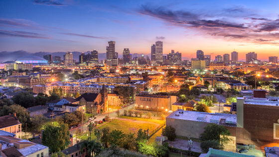 Skyline of downtown New Orleans