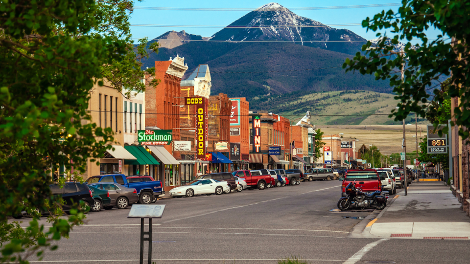 Small town America main street.